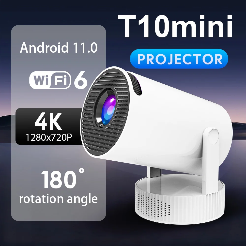جهاز عرض ذكي محمول ثنائي النطاق WiFi 6 يعمل بنظام Android 11 Bluetooth 5.3 استمتع بالصوت والبصري عالي الدقة في أي وقت وفي أي مكان في المنزل وفي الهواء الطلق #1