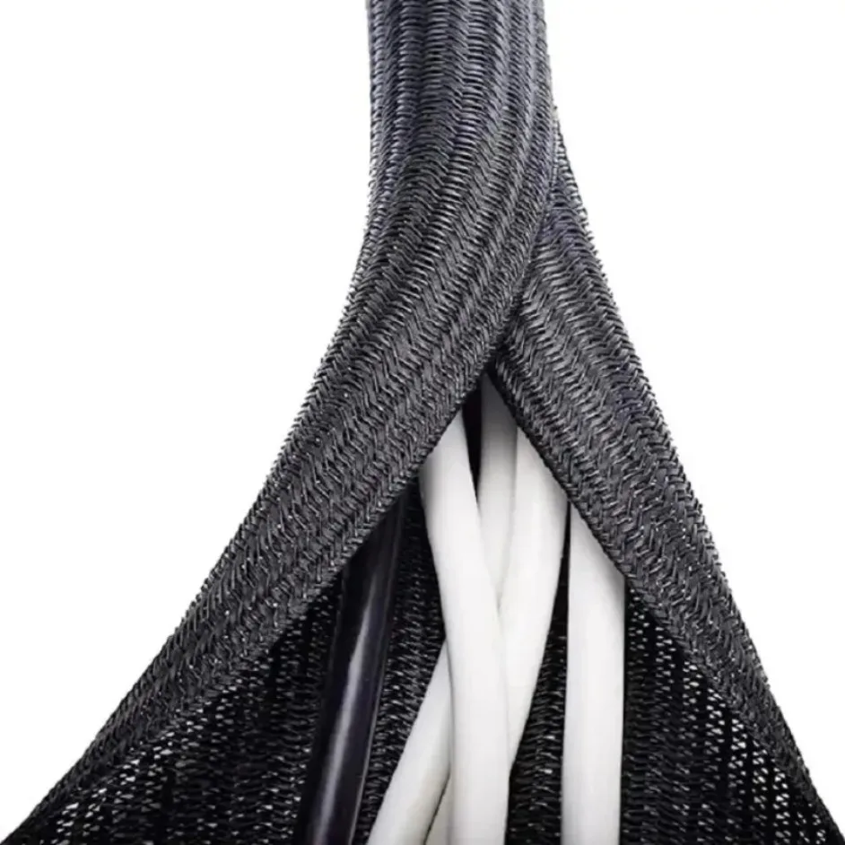 High Temperature Resistant TPE Cable Sleeve Braided Split Co