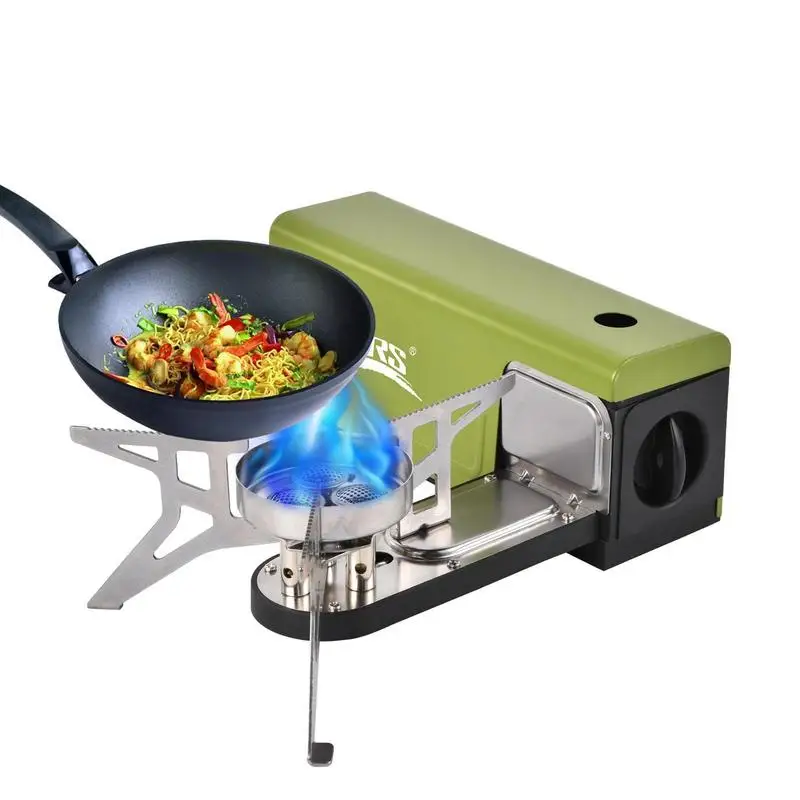 

BRS-97 Folding Camping Gas Stove Portable Cassette Stove Stainless Steel Cassette Furnace 3800W Gases Burner Camping Accessories