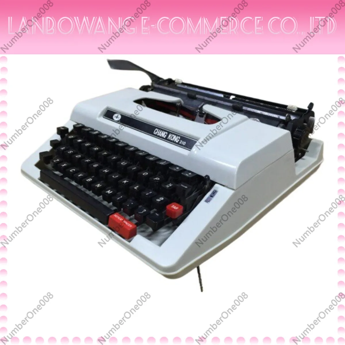 Máquina de Escribir Manual Vintage Changkong 310, Máquina de Escribir Mecánica Retro en Inglés con Estuche de Transporte para Coleccionistas y Oficina