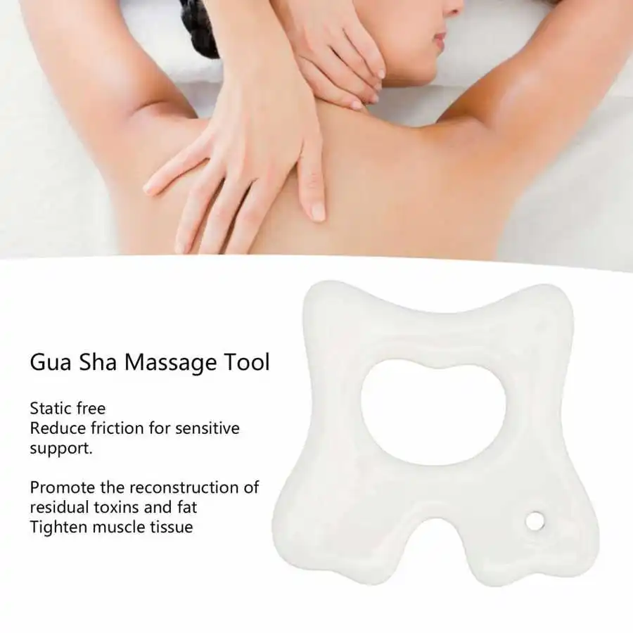 

Portable Ceramic Scraping Massage Tool Gua Sha Massage Tool Back Neck Face Leg Muscle Relax Sliming Beauty Eye Lift Relief Pains