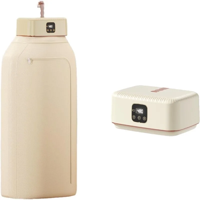 Portable foldable smart dryer for clothes electronic wardrobe style dryer heating function family travel, including rack