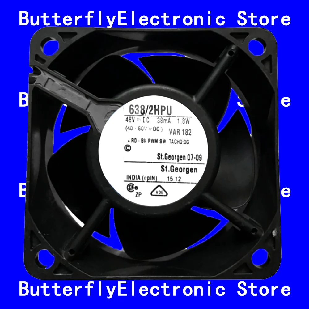 NEW ORIGINAL 638/2HPU DC 48V 1.8W COOLING FAN 6025 6CM 60*60*25MM