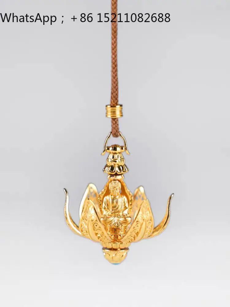 LLY Neifo 999 silver, fashionable ancient handmade filigree blooming Buddha pendant pendant decoration