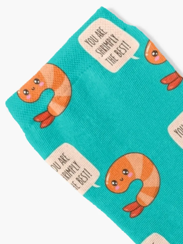 Cute Shrimp Motivation Socks sheer with print short Men's Socks Women's