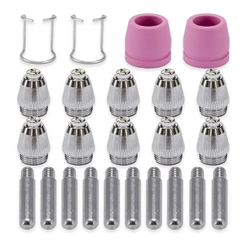 Plasma Cutter Consumables Plasma Tip Nozzle Electrode Consumable Plasma Cutter Cutting Torch Electrode Nozzles Cups