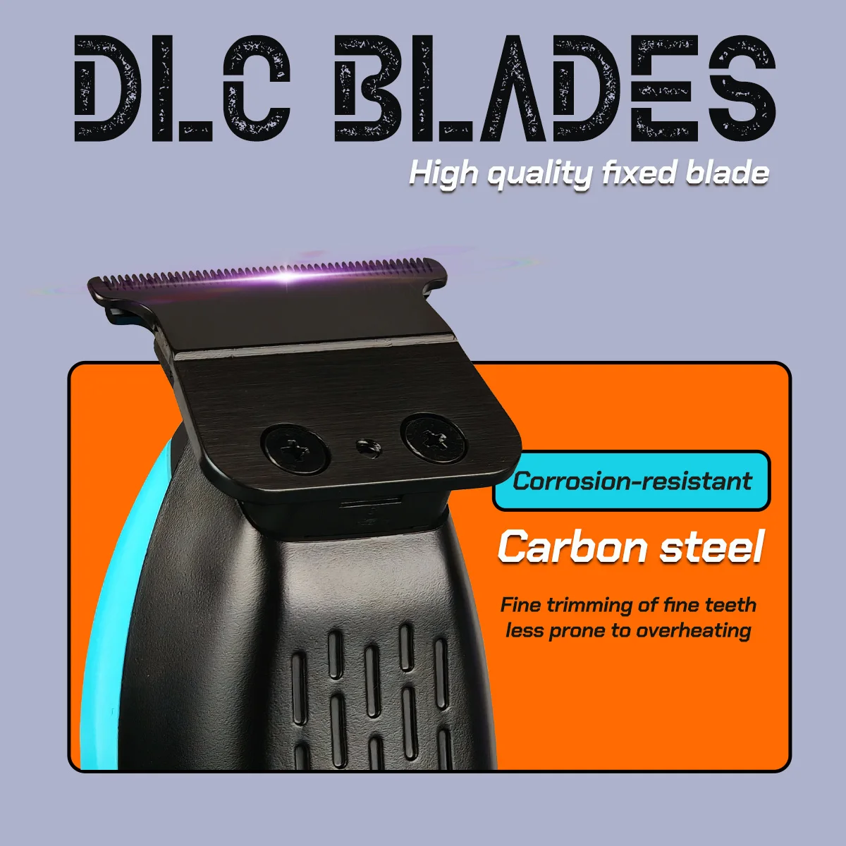 

BRDCLIP Professional Barber BRD339 Hair Trimmer 7500RPM DLC Ceramic Blade Hair Clipper Base Charger 1200mAh 3 Colors LCD Display