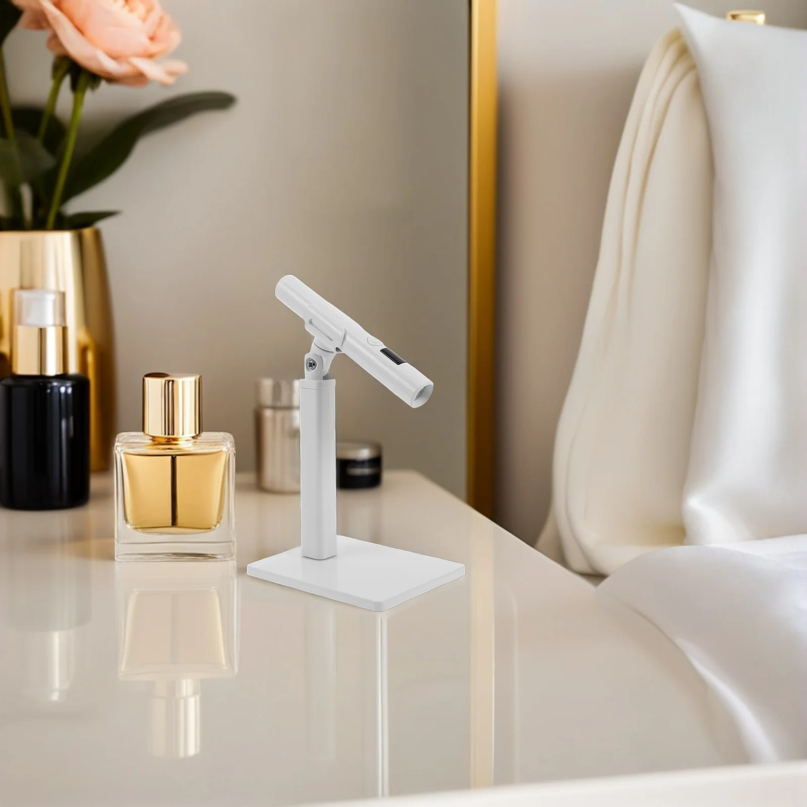 مصباح أظافر أنيق قابل لإعادة الشحن مع حامل دوار، ضوء الأشعة فوق البنفسجية المحمول لأظافر الجل، علاج فعال في أي وقت، مصباح جل للأظافر #4