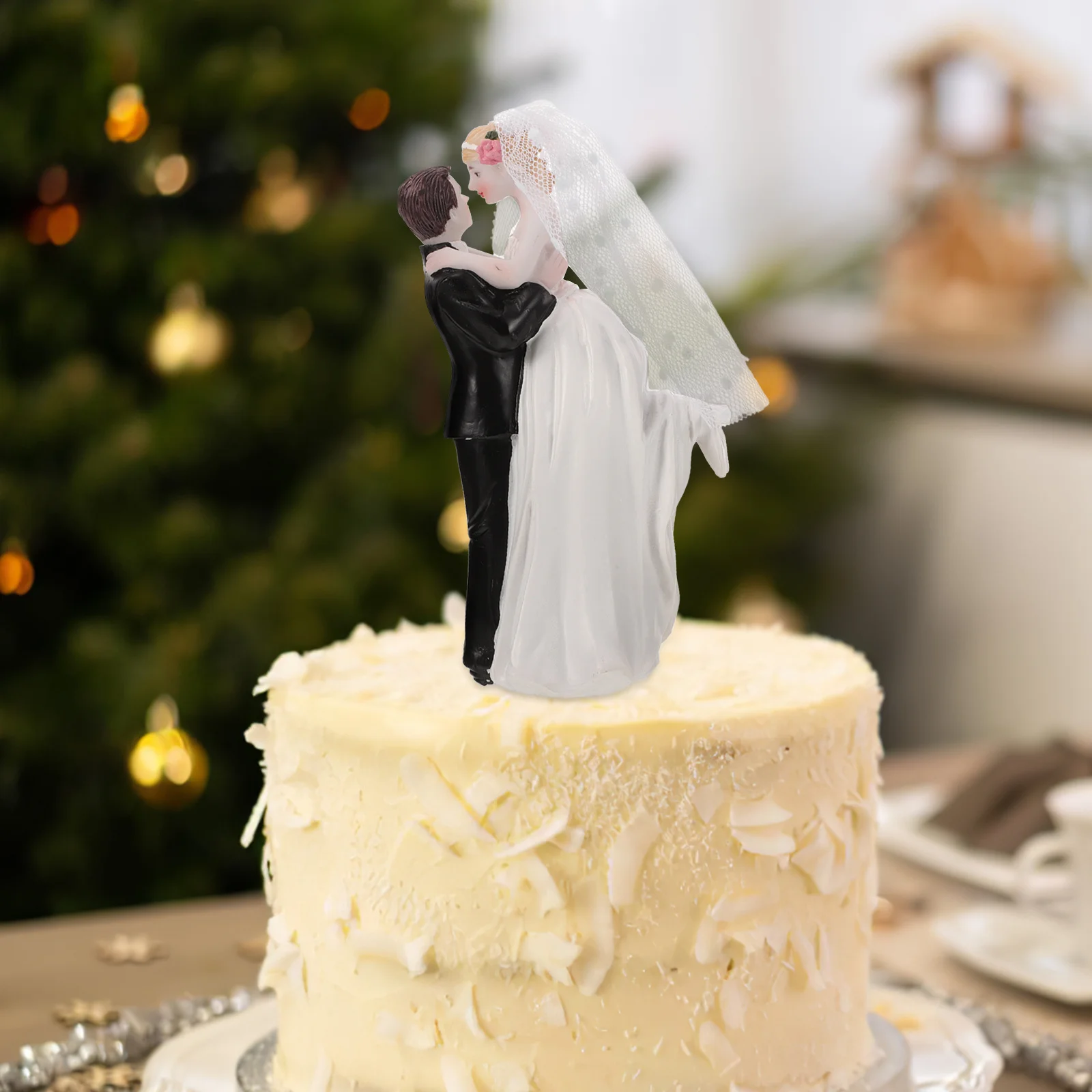 

Bride Groom Cake Topper Resin Craft Wedding Decor For Cake Topper Wedding Small Bridal Accessory Multifunctional Couple