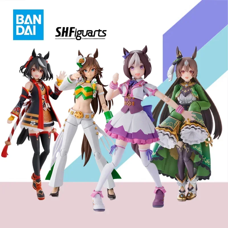 

В наличии оригинальная фигурка Bandai SHF Jockey Girl Pretty Derby Special Week ПВХ, аниме-модель, коллекция игрушек в подарок для детей