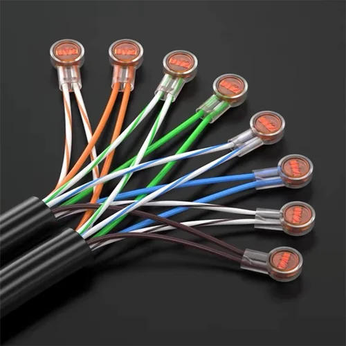 젤 스플라이스 2 포트 크림프 터미널 UB 와이어 커넥터, 블루 클리어 K1 K2 K3, 100 개 