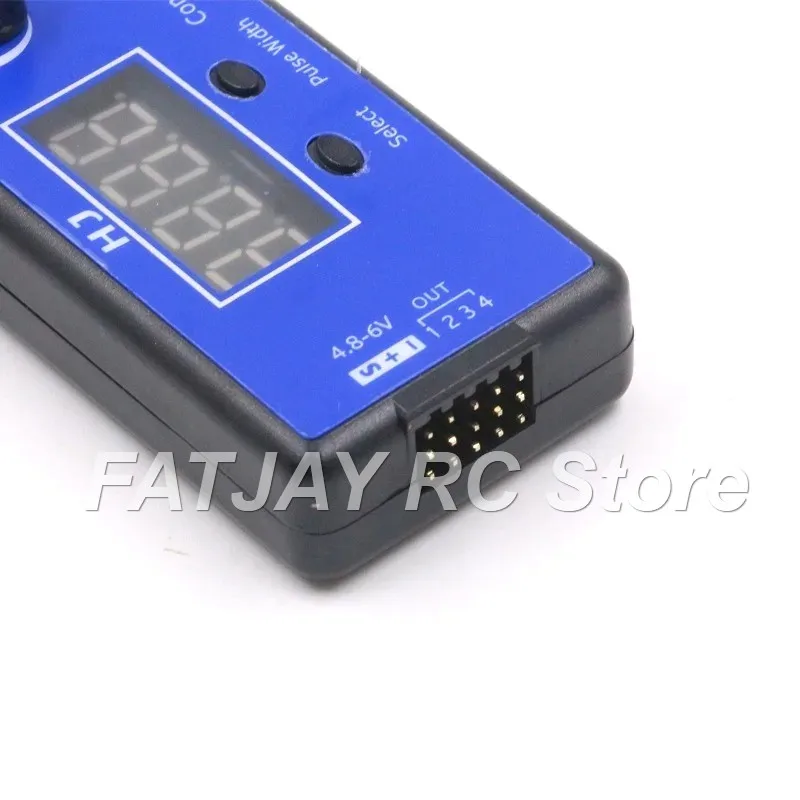 Digital Display Pulse Width Tester FATJAY HJ MCU Multifunctional Servo Tester for Brushed Brushless Motor ESC