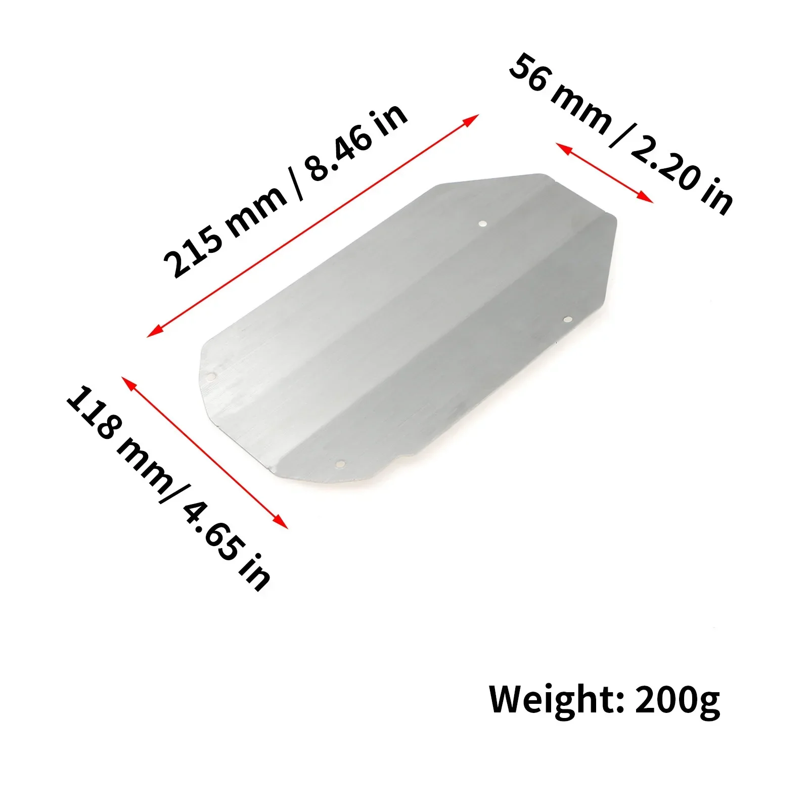 TAMIYA TT02 Stainless Steel Chassis Armor Front Rear Protection Anti-skid Plate For 1/10 RC Car Tmiya TT-02