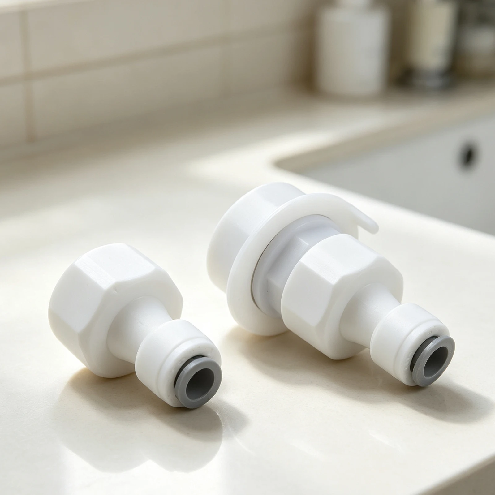 Faucet Adapter Washer Tap Connector Leak-proof Seal Rust-resistant ABS Flexible Compatibility For Washing Machines