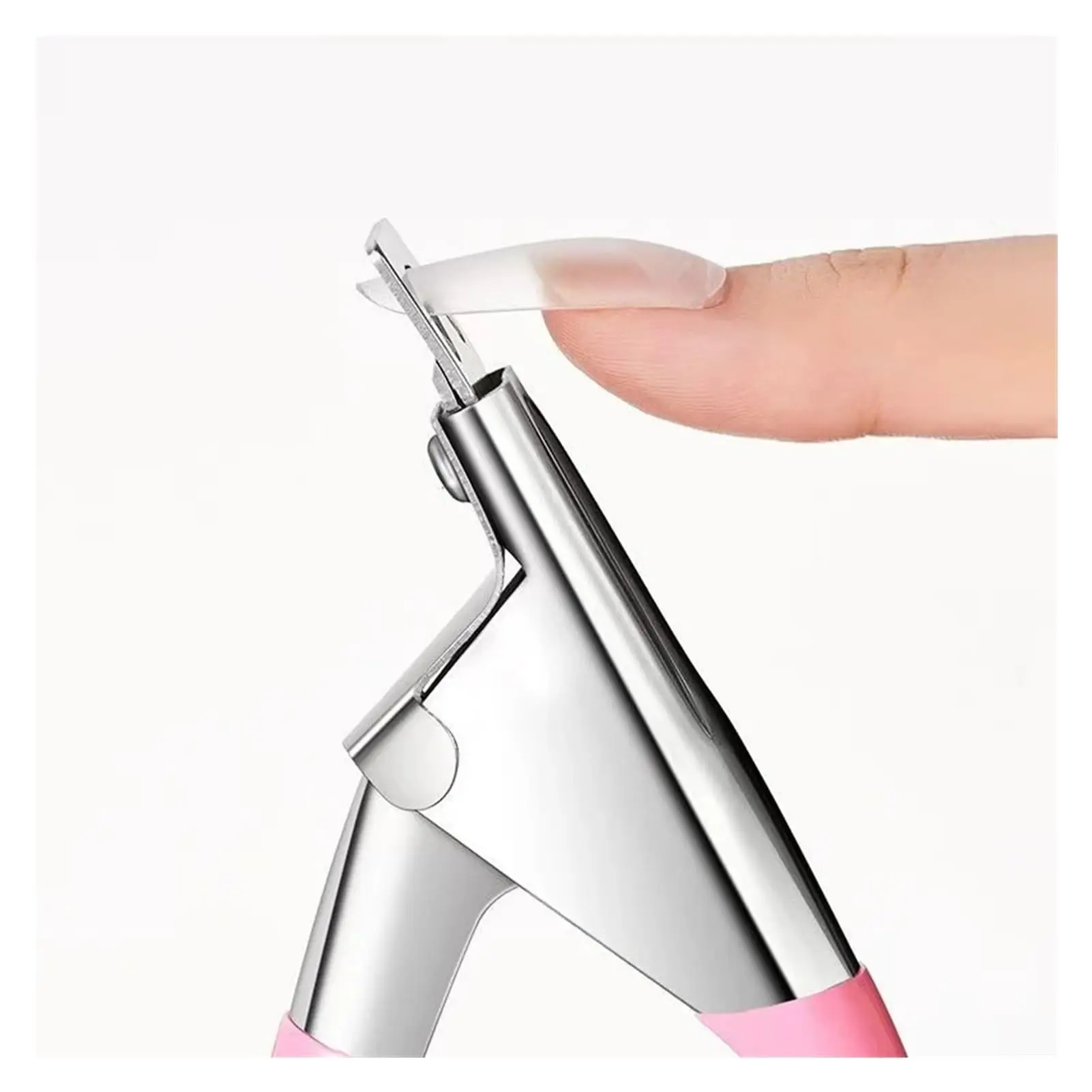 Coupe-ongles en acier inoxydable, 1 pièce, en acrylique, ciseaux à ongles, pince à cuticules, outils de coupe pour le soin des ongles