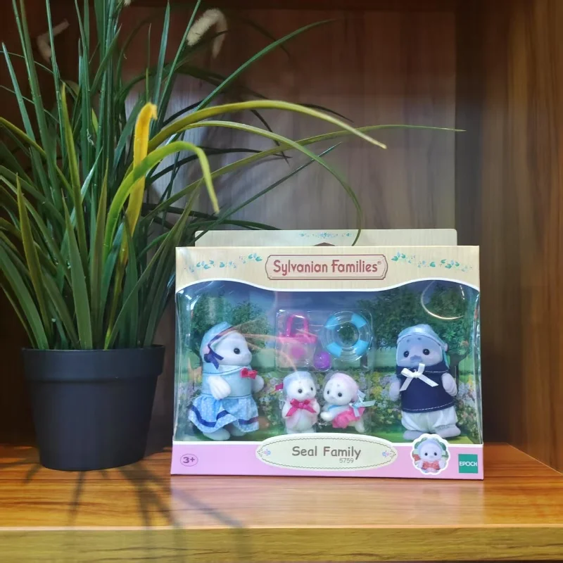 실바니안 패밀리 액세서리 칼리코 크리터스 소녀 어린이 장난감 미니어처 애니메이션 피규어 동물 인형 어린이 장난감 씰 패밀리