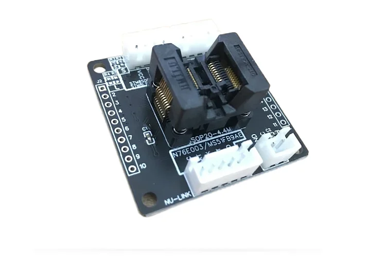 TSSOP20 Programming Socket STM32 STM8S 8L N76E003 MS51FB9AE Test Socket Download and Programming