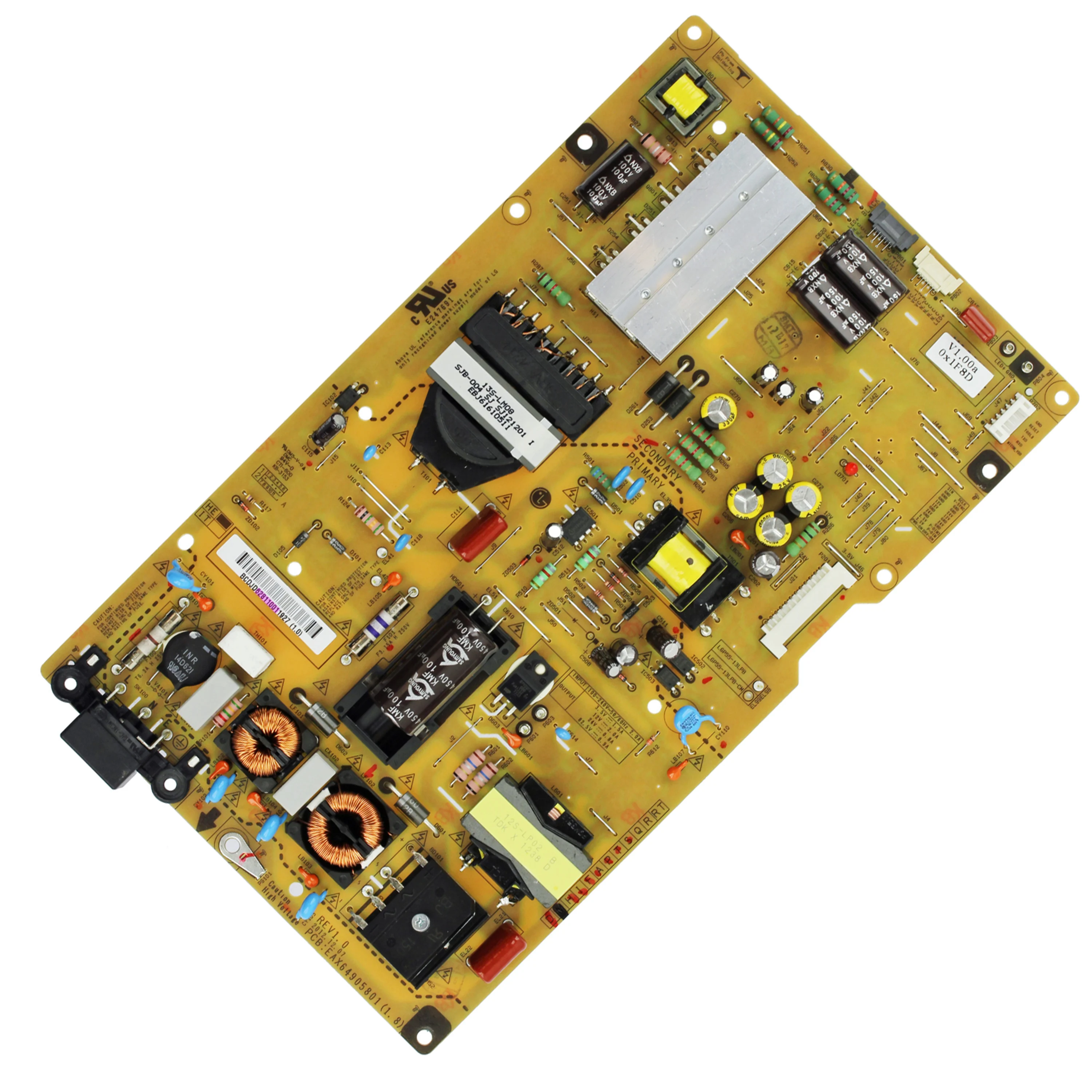 

EAX64905801 EAY62811001 LGP55-13LPB Power Supply Board is for 55GA7900-UA 55LA6900-UD 55LA6970-UD 55LA7400-UD 55LA8600-UC TV