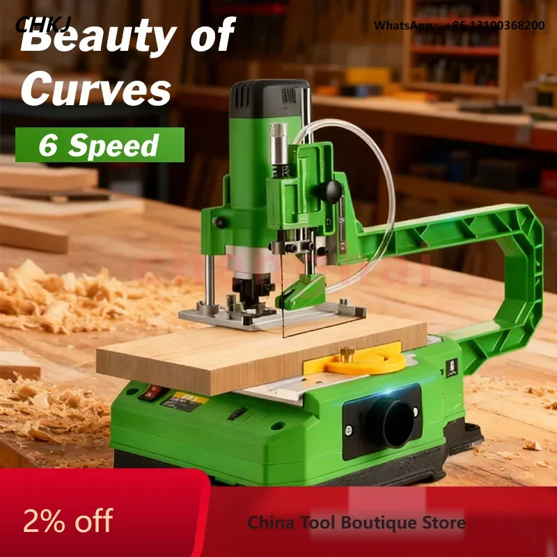 Desktop Curve Saw Desktop Scroll Saw for Precise Cutting Table-mounted Curve Cutting Saw Jigsaw Table Bench