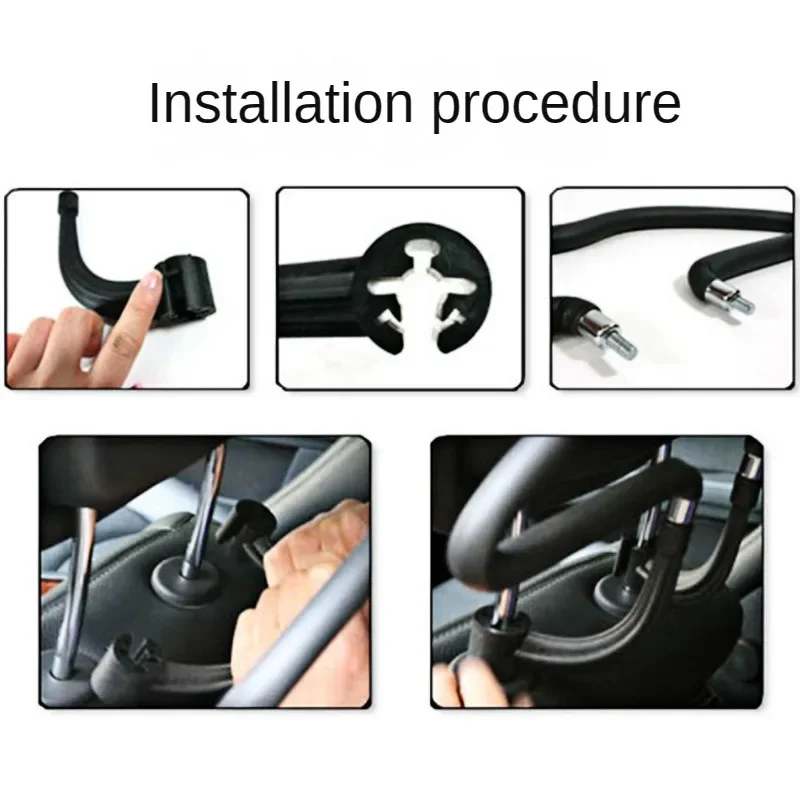 Car Seat Coat Rack Hanger Auto Headrest Clothes Hanging Holder Stand Travel Jackets Bags Coat Hangers Holder Car Accessories image 5