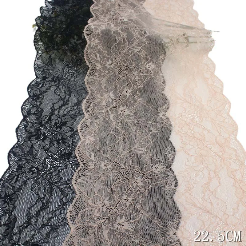 

50Yards Soft Elastic Stretch Lace Trim Underwear Sewing Craft DIY Apparel Fabrics Dress Sleeve Lace Lingerie