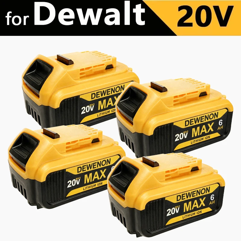 For Dewalt Original 20V 18V 6Ah  Battery Compatible with DCB182 DCB200 DCB606 DCD805 Dewalt Outillage Dewalt Power Tools Batt