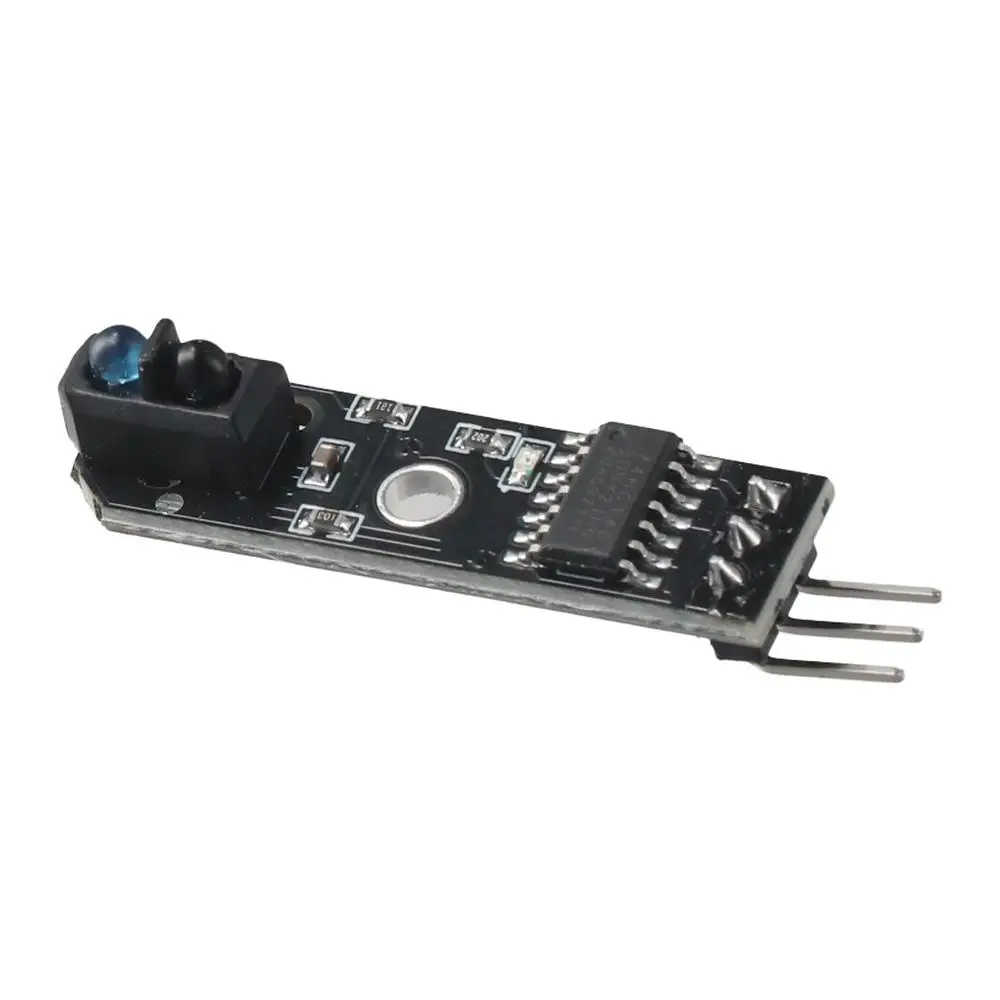 3Pcs Durable 5V 1-Channel Infrared Reflective Sensor Black 3.5x1cm Infrared Reflection Module 3Pin Tracking Module for Arduino