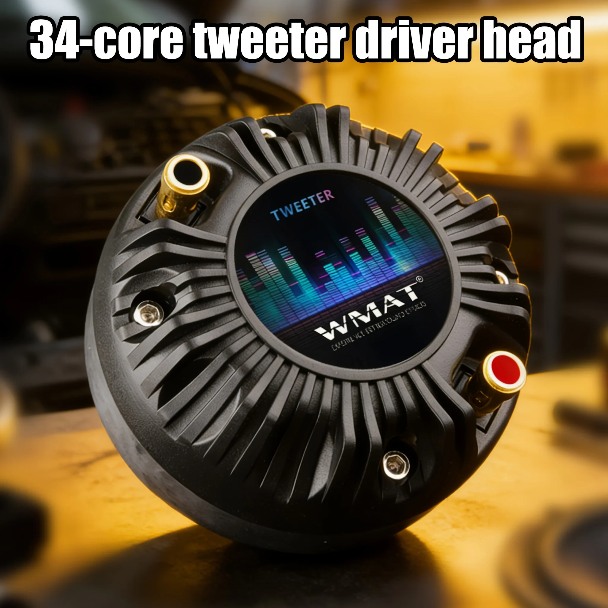 34-Core spiral voice coil high-frequency drive, 8 ohm standard impedance,