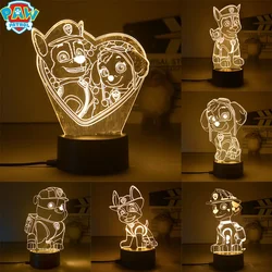 Paw Patrol Skye Marshall Anime 3D Acrylic Led Lamp for Home Children's Night Light Table Lamp Xmas Birthday Party Decor Gift New