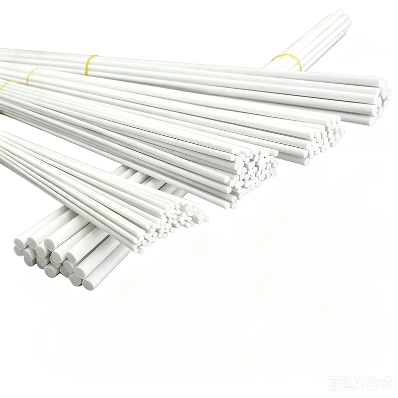 20pcs ABS Round Solid Bar Plastic White Welding Rods DIY House Sand Table Model Building Making / Direct 0.5mm-8mm length 25 cm
