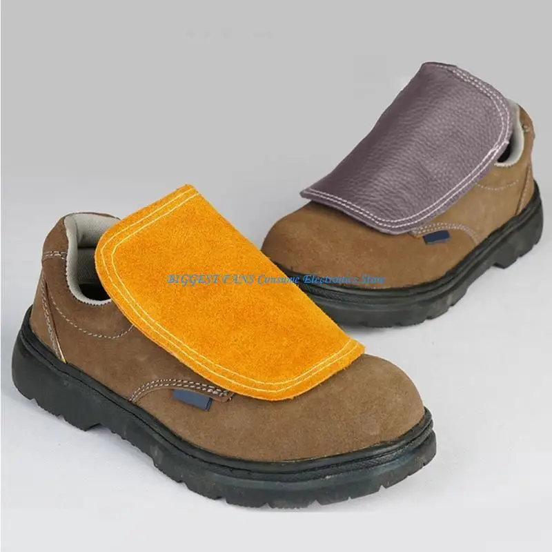 

Leather Welders Foot Sleeves with Heat Resistance for Welders & Metal Worker Protective Against Sparks and Splashes 2pcs