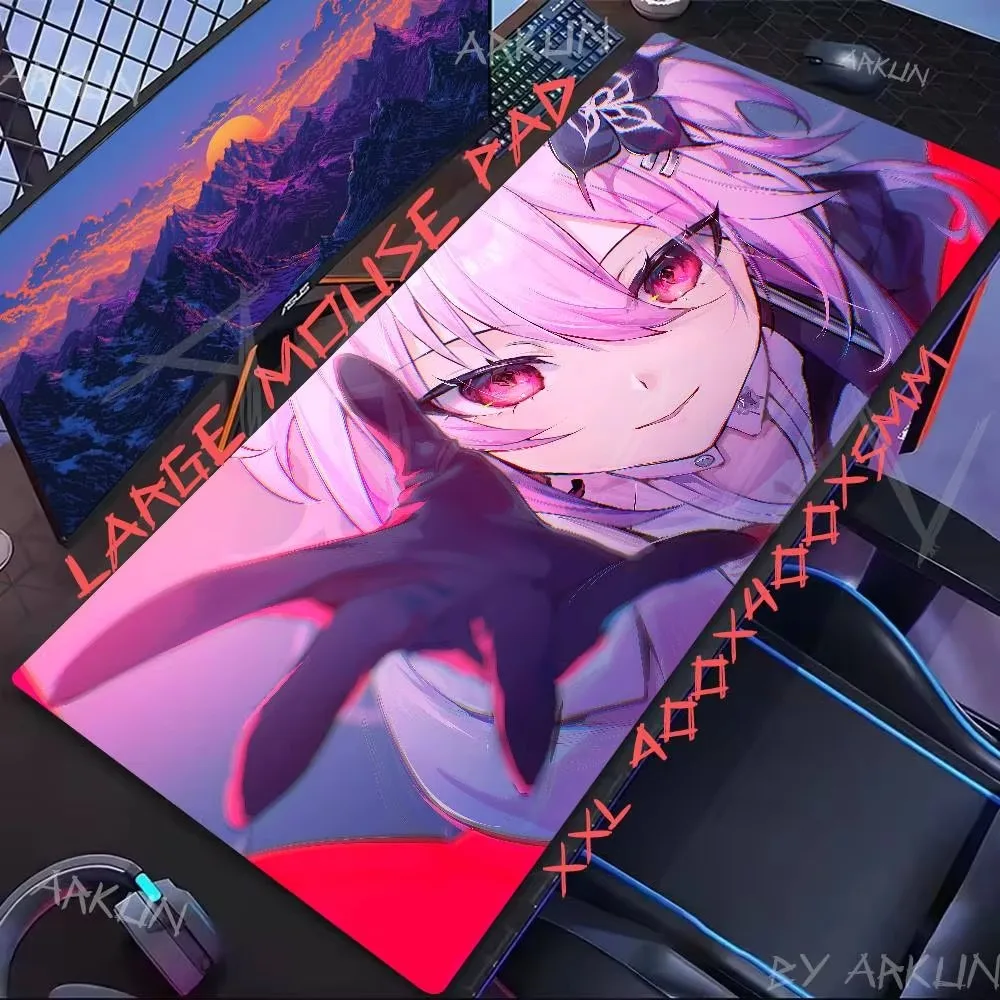 

Hot Kawaii Evernight March 7th Honkai Star Rail Mouse Pad Computer Accessories Keyboard Company Gaming Laptop Desk Accessory Pc