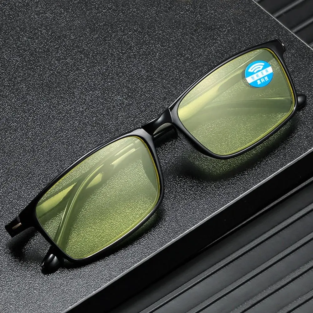 Automatically Adjust Anti-Blue Light Reading Glasses Night Vision Smart Intelligent Zoom Eyeglasses Eye Protection Near Far
