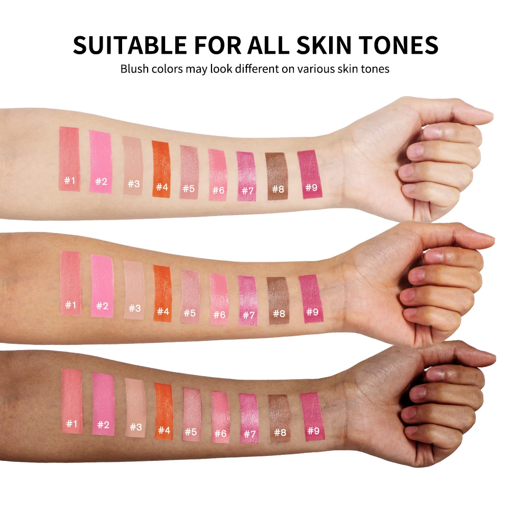 9-Shade Dewy Liquid Blush 8