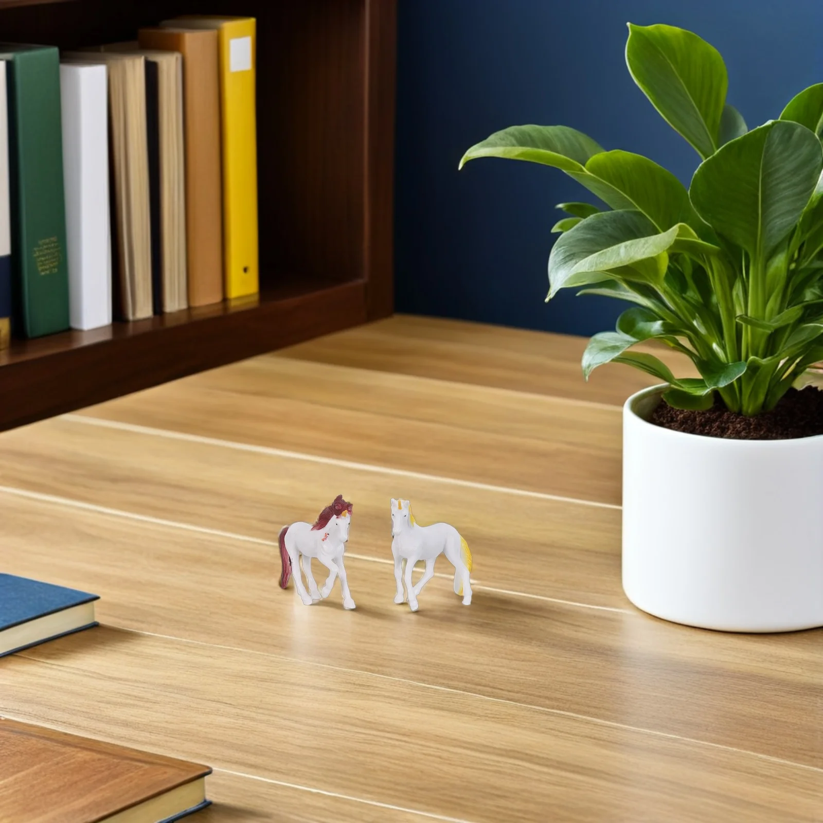 

4pcs Year Of The 2026 Zodiac Animal Statue Chinese New Year Decoration Small Horse Figurines For Home Tabletop Decor - Lucky