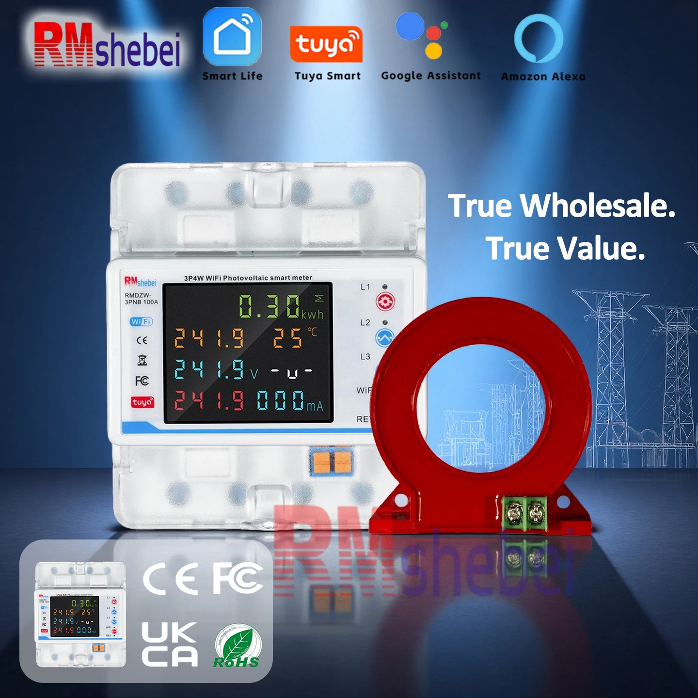 

RMshebei tuya smart circuit breaker disjuntor inteligente home assistant smartlifei nterruptor inteligentes protector de voltaje
