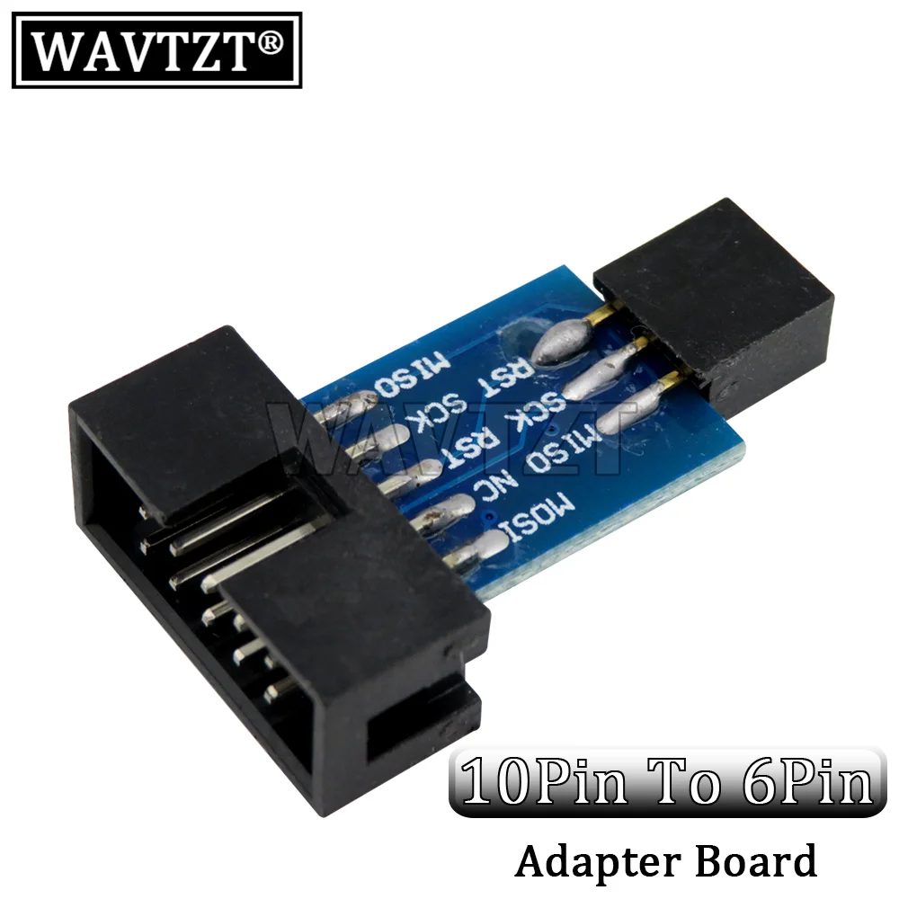 10Pin To 6PiN Convert To Standard 10 Pin To 6 Pin Adapter Board For ATMEL STK500 AVRISP USBASP ISP Interface Converter AVR