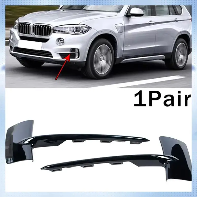 

NEW-2PCS Front Bumper Lower Grille Trim Black For BMW F15 X5 2014-2018 51117325395 51117325396 Car Accessories