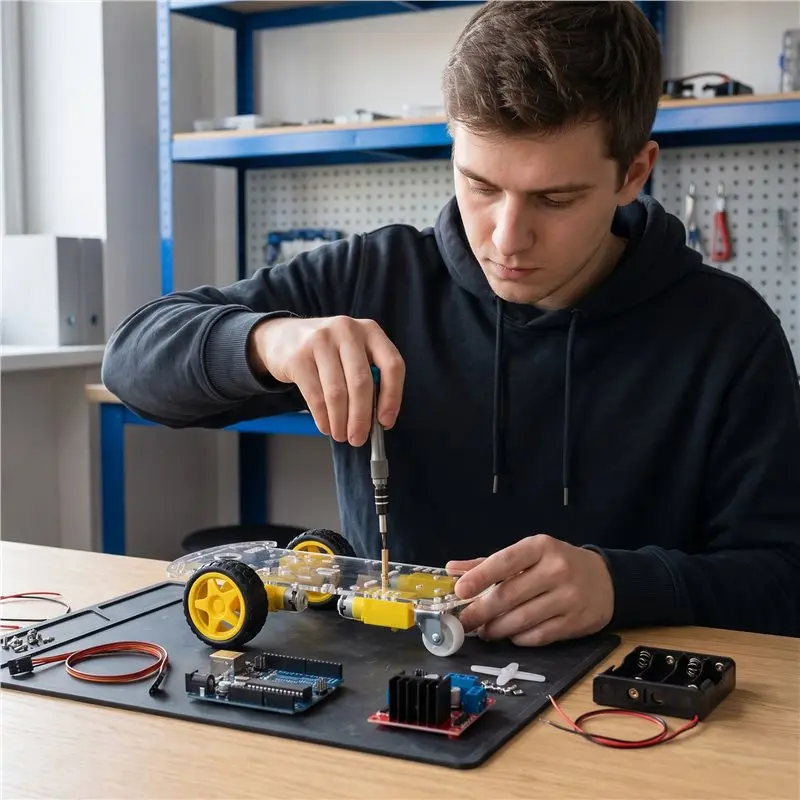 Kit de Chassi de Carro Robô In - Arduino Robot avaliação e preço