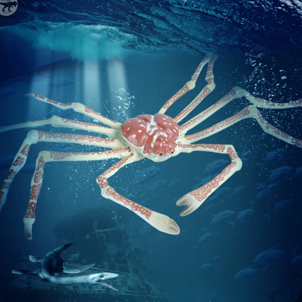 

Premium Plastic Vivid Crab Sculpture Marine Animal Home Decor Party Favor Ocean Tool for Children Early Education