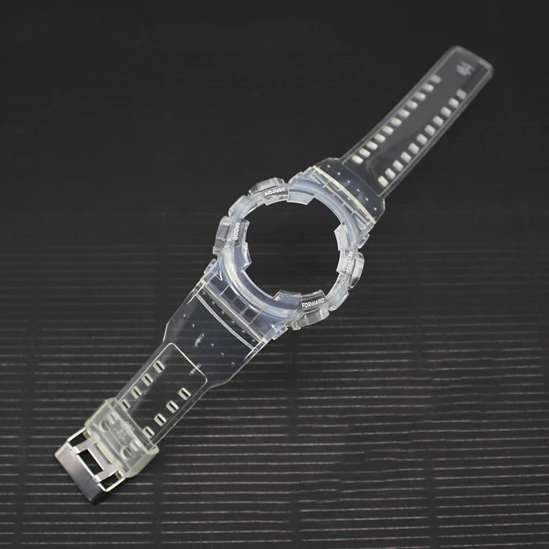 Replacement GD/GA/GAX/GLX100 120 Transparent One Piece Band Watch Strap Case Resin Protective Case Conversion