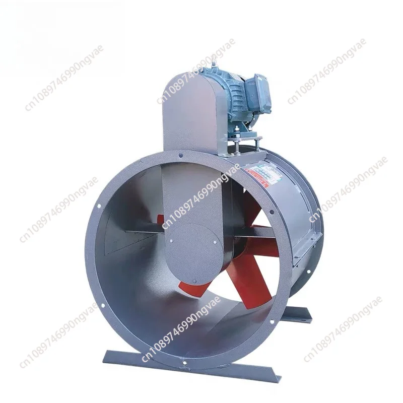 T30 axial flow external motor 1.5KW special pipe water curtain for spray room industrial fan 380V