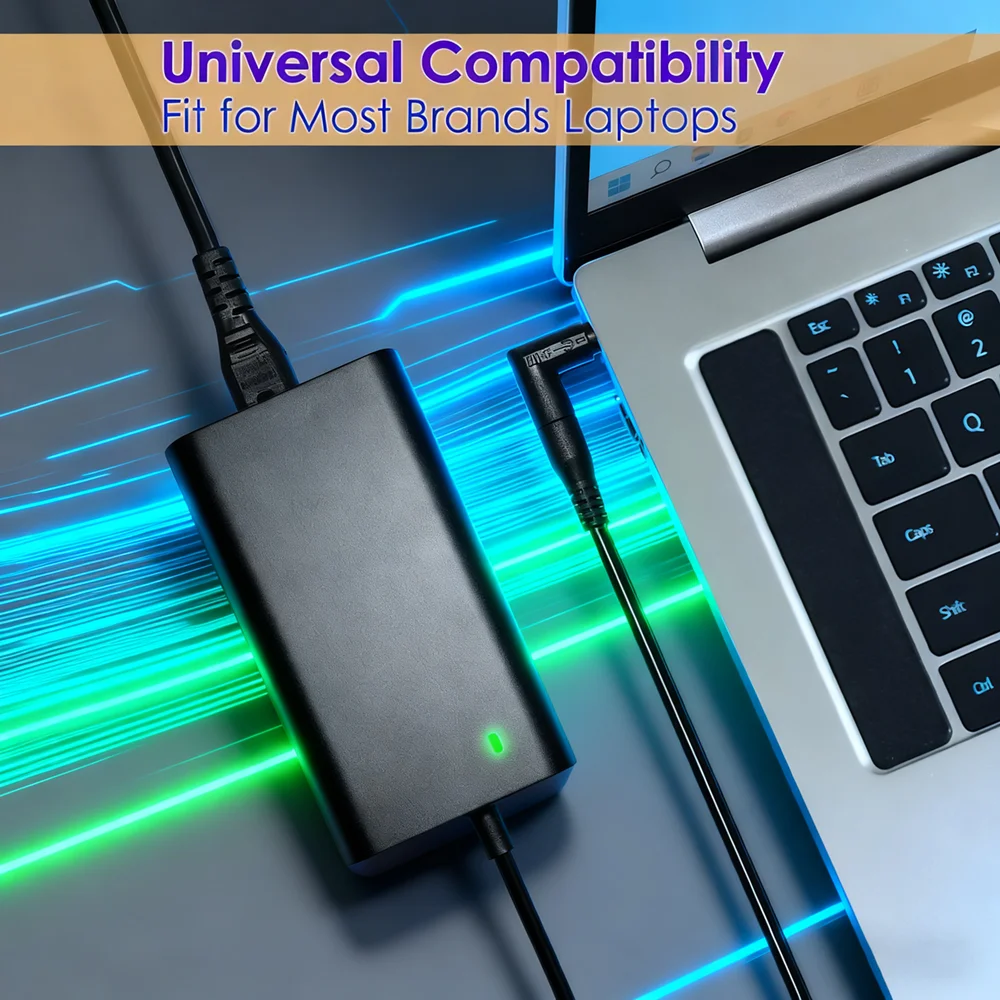 العالمي محول شاحن الكمبيوتر المحمول 90 واط 65 واط سلك إمداد الطاقة ل HP ديل لينوفو Asus IBM أيسر توشيبا سامسونج سوني MSI أجهزة الكمبيوتر المحمولة