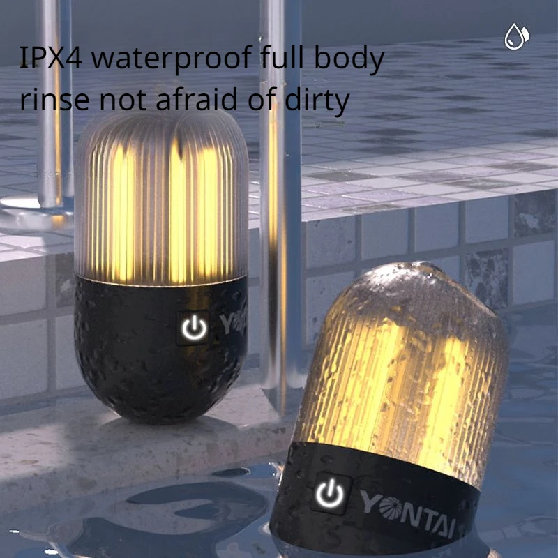 Youpin-luz de Camping recargable tipo C, impermeable, 4 modos de iluminación, linterna Led para exteriores, tienda de campaña, suministros para Camping