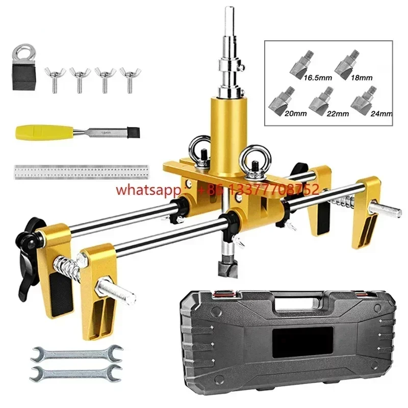 

forWooden Door Slotter Hole Opener Slotting Machine Tool Kit for Woodworking Door Lock Mortiser Installation Mortising Jig Tool