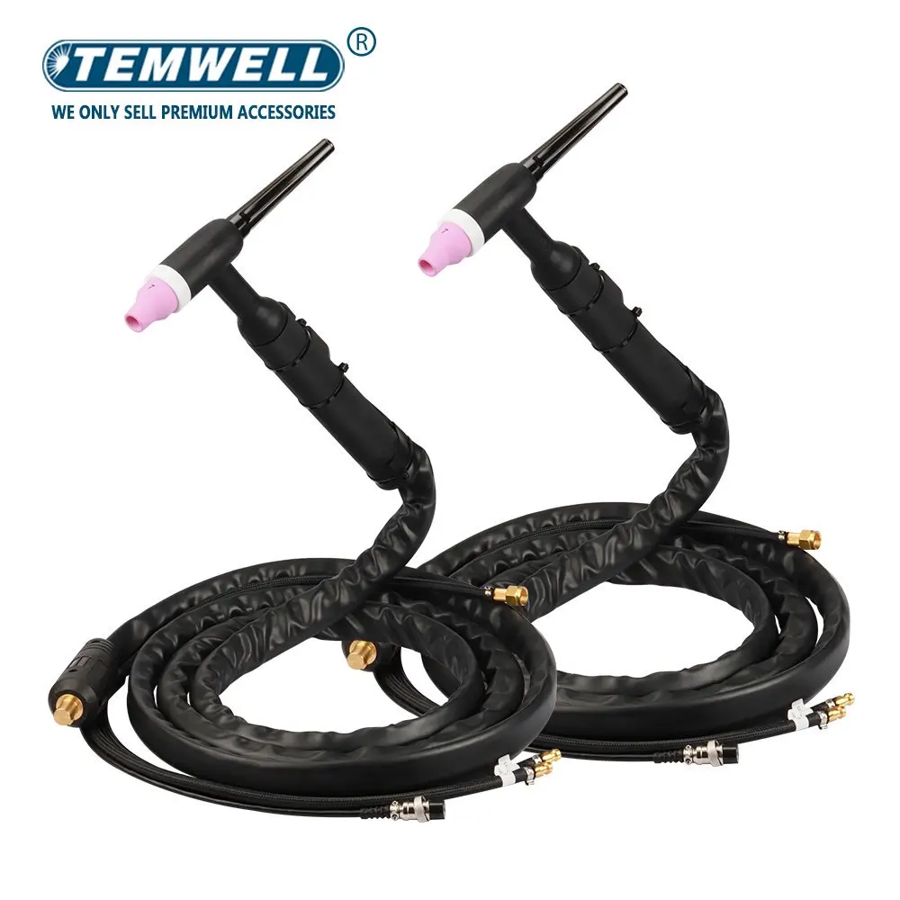 TEMWELL WP12  3m meters water-cooled argon arc welding gun sub-arc M12 M6 DKJ35-50 welding gun accessories high power