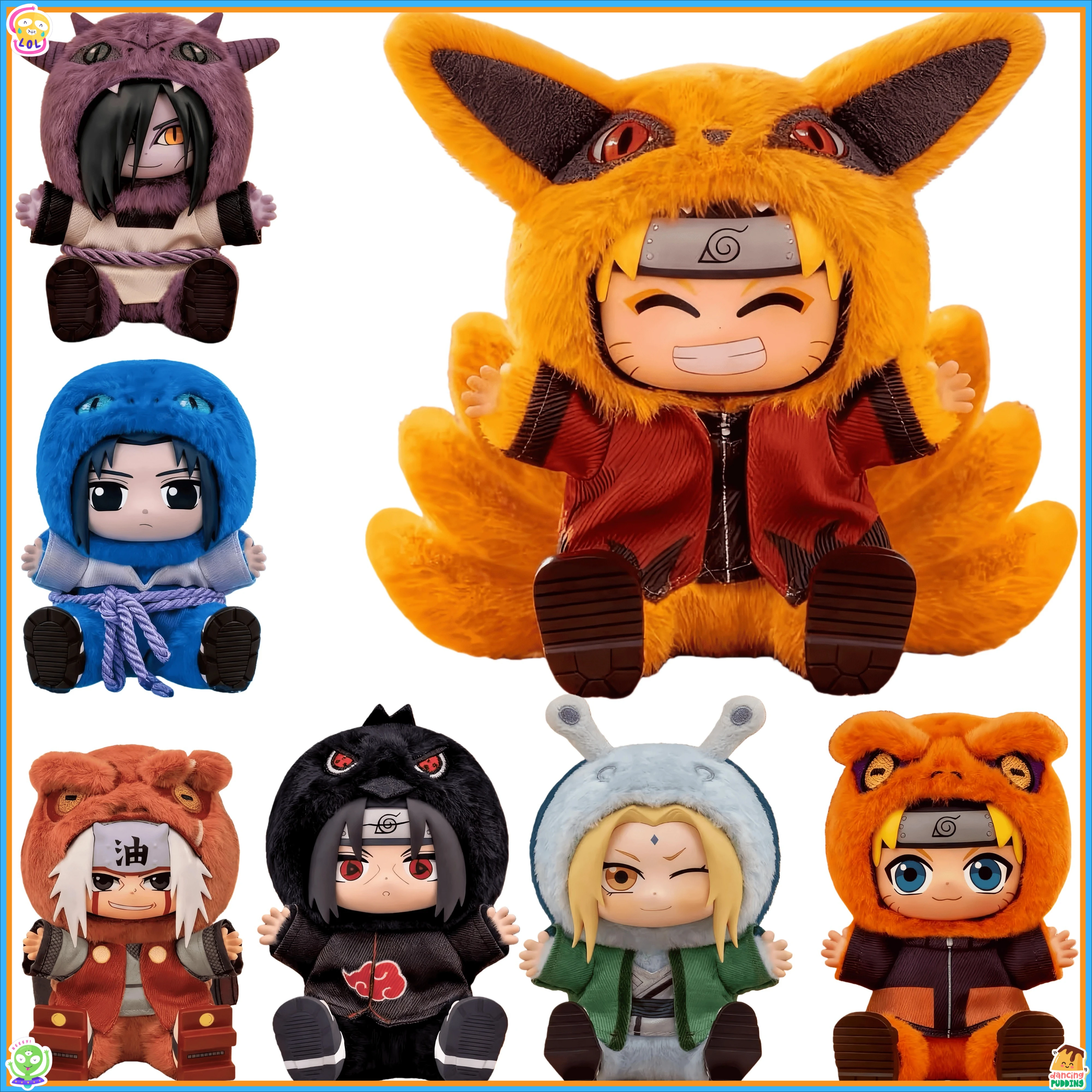 Neue Ankunft Eaki Nette Hand Party Sitzen Serie Blind Box Uchiha Itachi Naruto Gelenk Figur Trendy Plüsch Puppe Geschenk