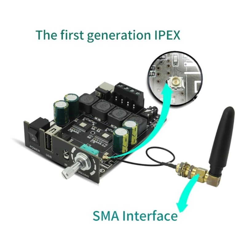 Module d'amplificateur numérique avancé XY-Y100H, fonctionnement efficace silencieux, carte d'ampli puissance compatible