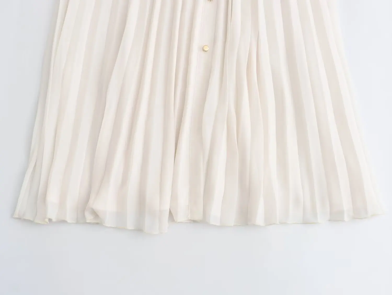 New summer products 2025 women's clothing fashionable temperament shirt white high-end long belt pleated French dress