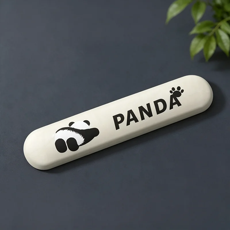 Rubber Wrist Rest Keyboard Pad, Cute Cartoon Panda Design, Non-Slip Soft Keyboard Wrist Support 45x10cm